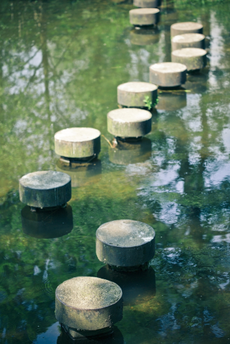 circular stone path